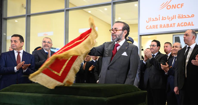 جلالة الملك يُعطي بالرباط انطلاقة أشغال إنجاز الخط السككي فائق السرعة LGV الرابط بين القنيطرة ومراكش

