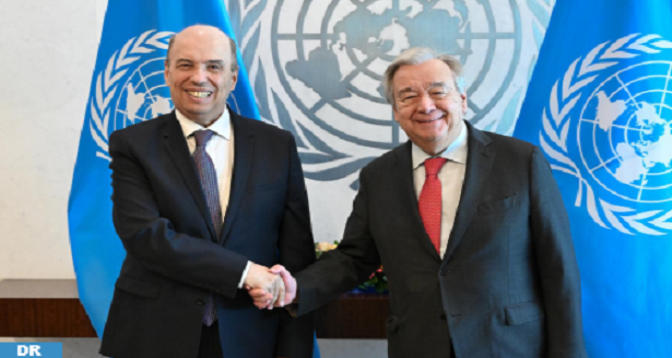 Omar Zniber examine avec António Guterres les moyens de promouvoir les priorités du CDH 