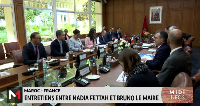 Maroc- France : entretien entre Nadia Fettah et Bruno Le Maire 