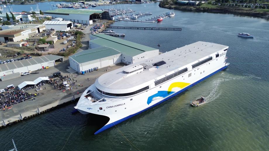 Australie: lancement du plus grand navire électrique au monde