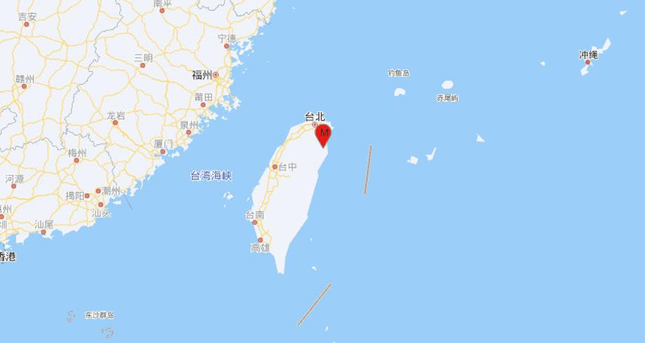 زلزال بقوة 6,1 درجات يضرب سواحل تايوان