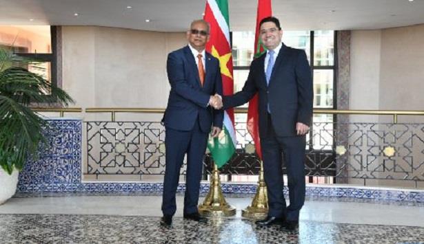 المغرب وسورينام يثمنان عاليا مستوى العلاقات الثنائية