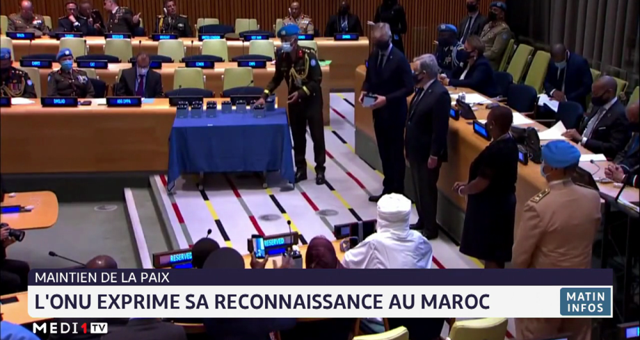 Maintien de la paix: l'ONU exprime sa reconnaissance au Maroc