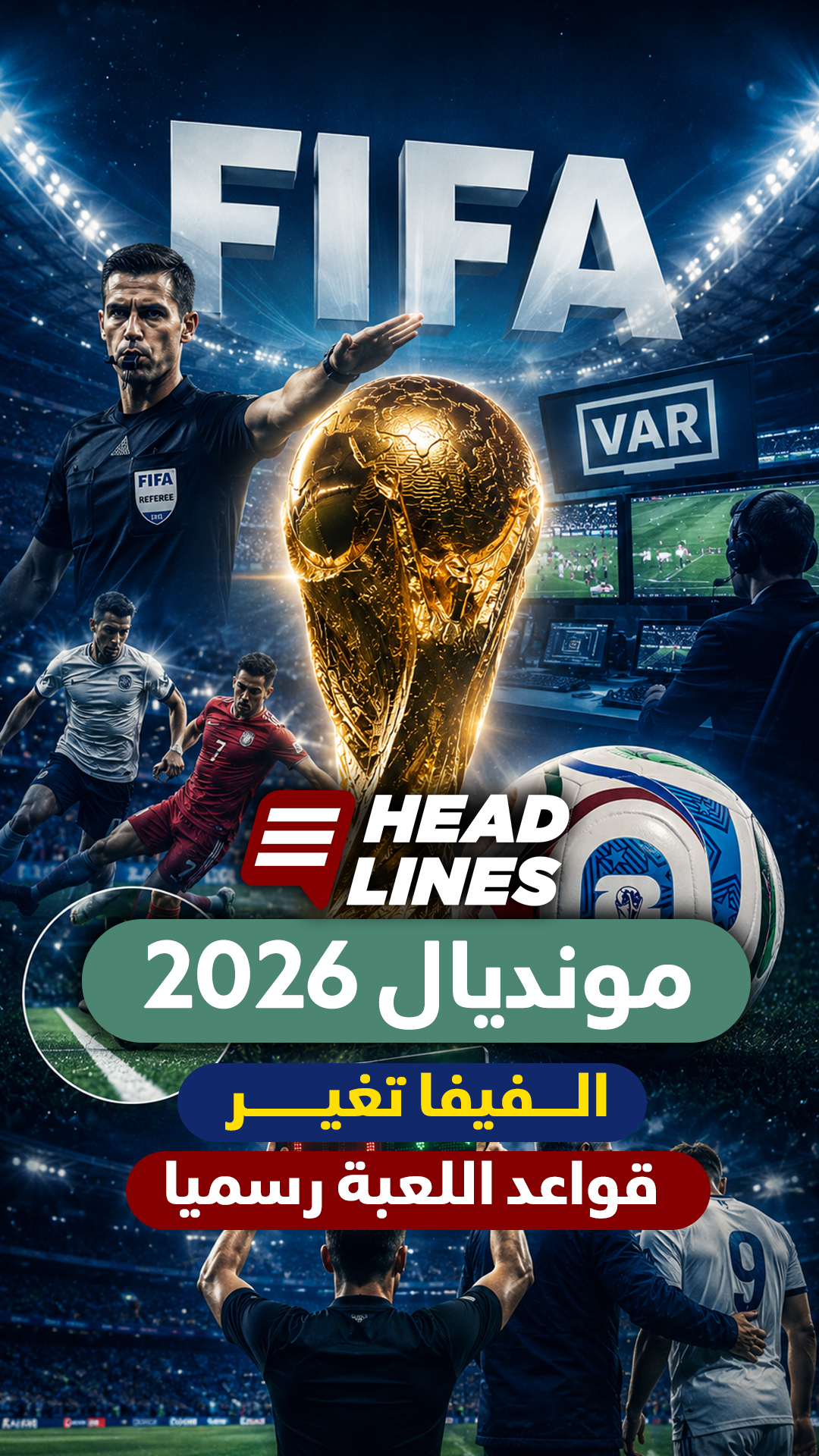 Headlines > مونديال 2026 .. الفيفا تغير قواعد اللعبة رسميا