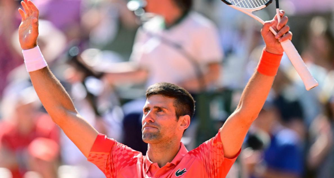 Roland-Garros: Novak Djokovic accède aux quarts de finale