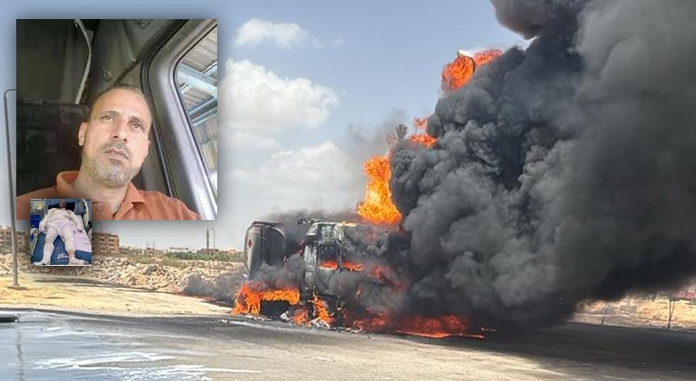 حريق هائل في محطة وقود بمصر.. وسائق شاحنة يتحول إلى بطل ويمنع كارثة أكبر