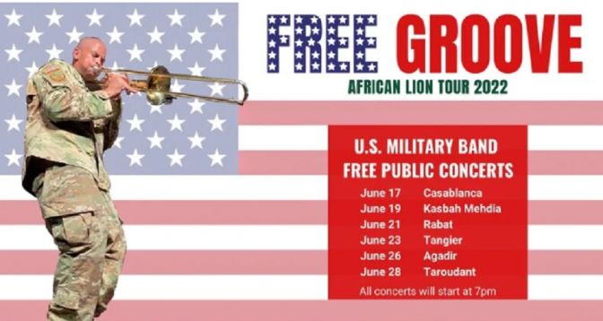 Le groupe musical Free Groove de l'Armée américaine en tournée au Maroc en marge de l’exercice African Lion 2022

