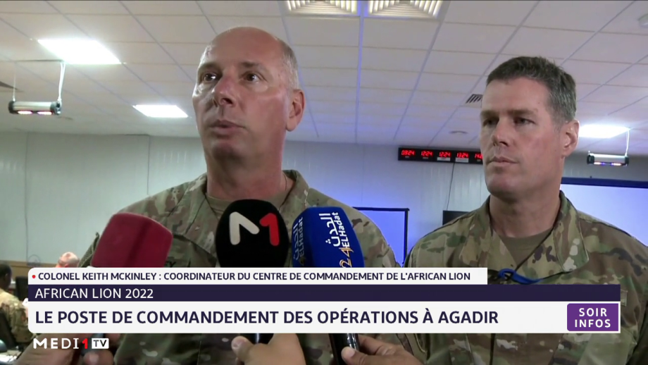 African Lion 2022: le poste de Commandement des Opérations à Agadir