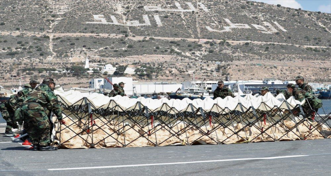 "African Lion 2022": Une opération de décontamination au port militaire d'Agadir pour évaluer la réactivité de l’Unité de Secours et Sauvetage des FAR