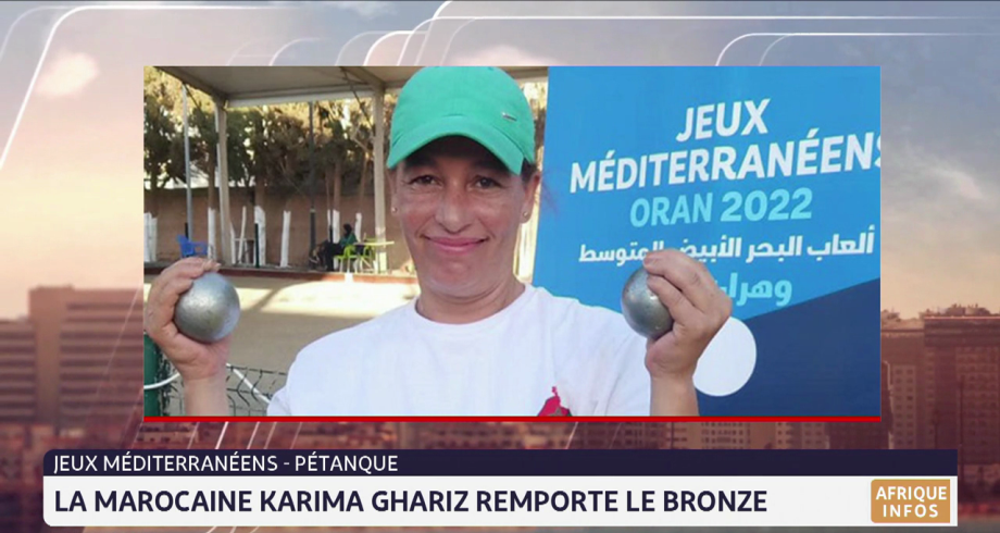 Pétanque: la Marocaine Karima Ghariz remporte le bronze aux Jeux méditerranéens