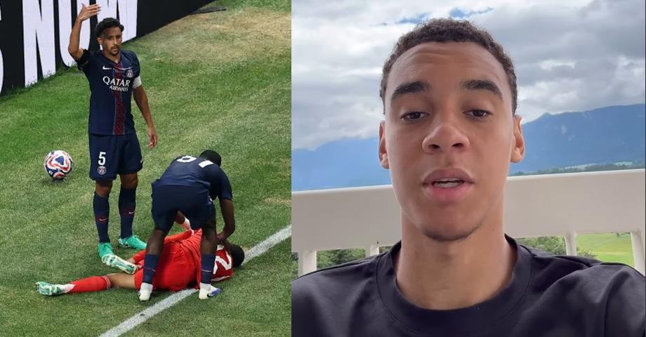 فيديو.. جمال موسيالا يكسر صمته بعد الإصابة