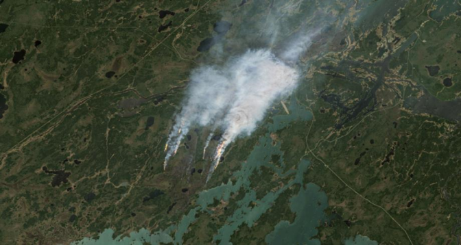 Canada : Feux de forêt dans le nord du Manitoba, l’état d’urgence déclaré
