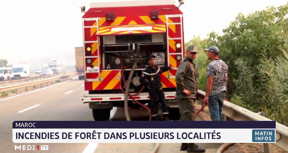 Incendies de forêt dans plusieurs localités au Maroc