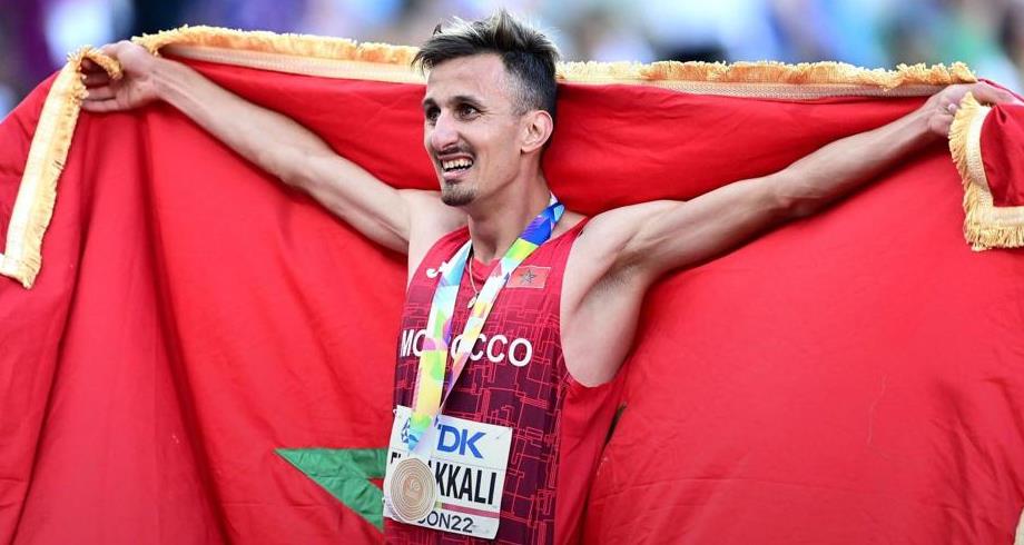 Le Marocain Soufiane El Bakkali champion du monde du 3.000 m steeple