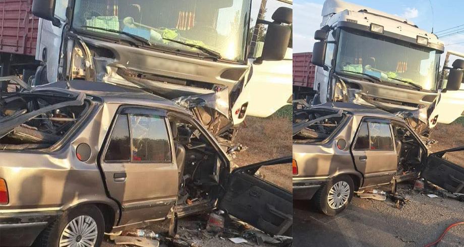 فاجعة أخرى .. حادثة سير تودي بحياة أسرة كاملة