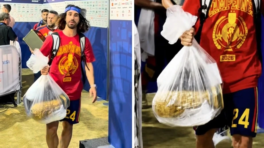 Le trophée du Mondial finit dans un simple sac en plastique ? La séquence de Cucurella enflamme les réseaux