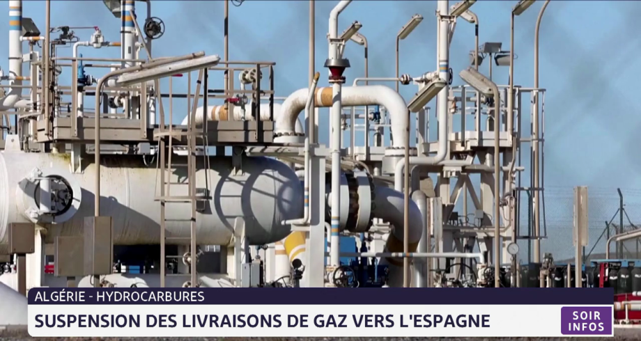 Algérie-hydrocarbures: suspension des livraisons de gaz vers l’Espagne