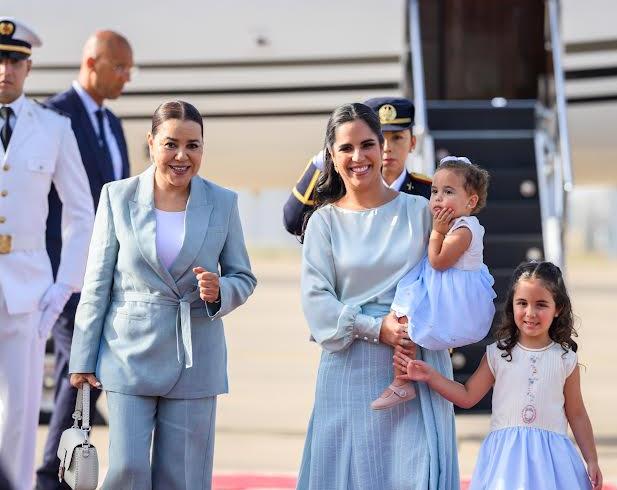 Arrivée au Maroc de la Première Dame de la République du Salvador Gabriela Rodriguez De Bukele pour une visite de travail dans le Royaume