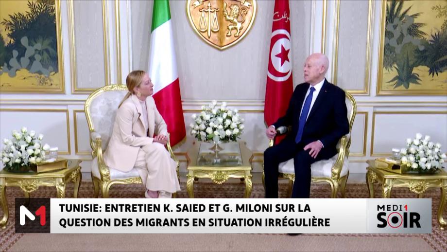 Kaïs Saïed reçoit Giorgia Meloni et plaide pour un appui renforcé au rapatriement des migrants