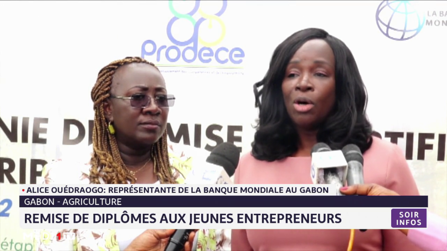 Gabon-Agriculture: remise de diplômes aux jeunes entrepreneurs