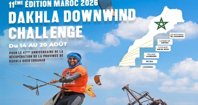 Kitesurf : Coup d&rsquo;envoi de la 11è édition du "Dakhla Downwind Challenge"