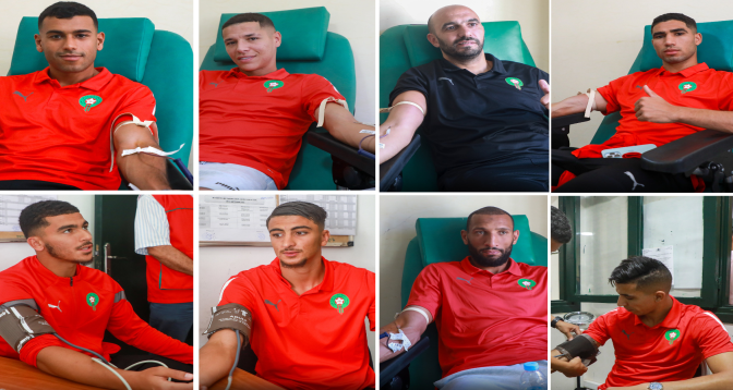 Séisme d’Al Haouz: Les Lions de l’Atlas font don de sang à Agadir