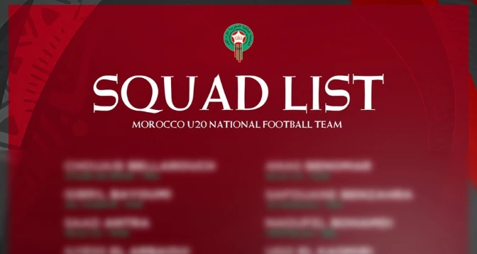 Tournoi UNAF U20 : le Maroc dévoile ses 25 Lionceaux