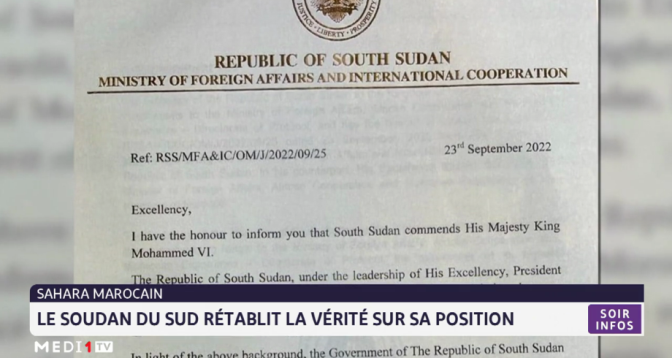 Sahara marocain: Le Soudan du Sud déjuge la propagande algéro-polisarienn