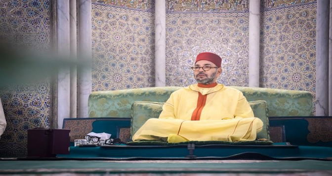 Le Roi Mohammed VI, Amir Al-Mouminine, préside une veillée religieuse en commémoration de l'Aïd Al-Mawlid Al-Nabawi Acharif

