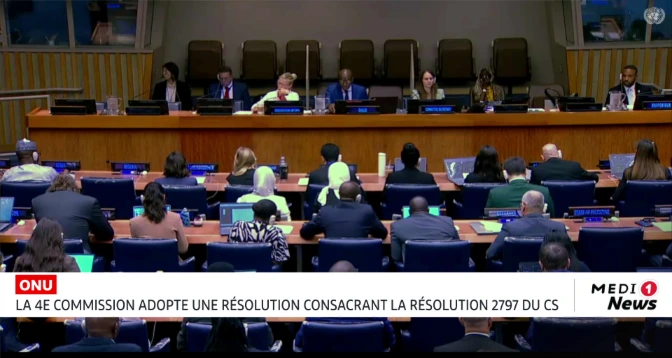 ONU : la 4ème commission adopte une résolution consacrant la résolution 2797 