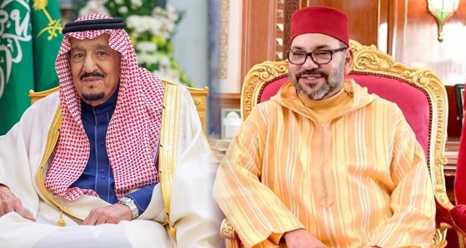 Le Roi Mohammed VI félicite le Serviteur des deux Lieux Saints de l'Islam à l’occasion de la fête nationale de son pays

