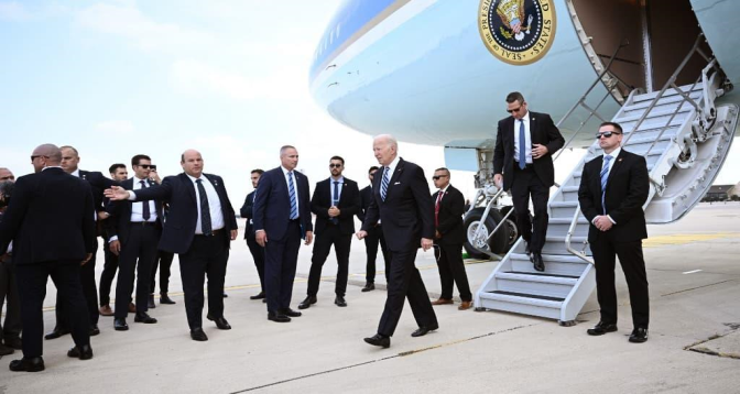 Arrivée de Joe Biden en Israël 