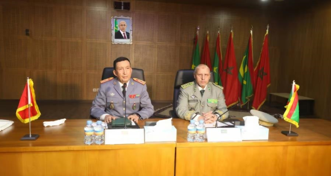  Commission militaire mixte maroco-mauritanienne: Mohammed Berrid et El Mokhtar Bolle Chaabane visitent la CMC de Tamesna 