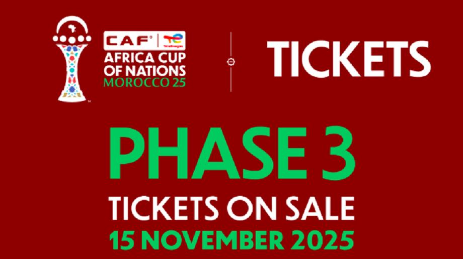 CAN 2025 : Dernière chance pour les supporters d’obtenir leurs billets CAN 2025 : Dernière chance pour les supporters d’obtenir leurs billets