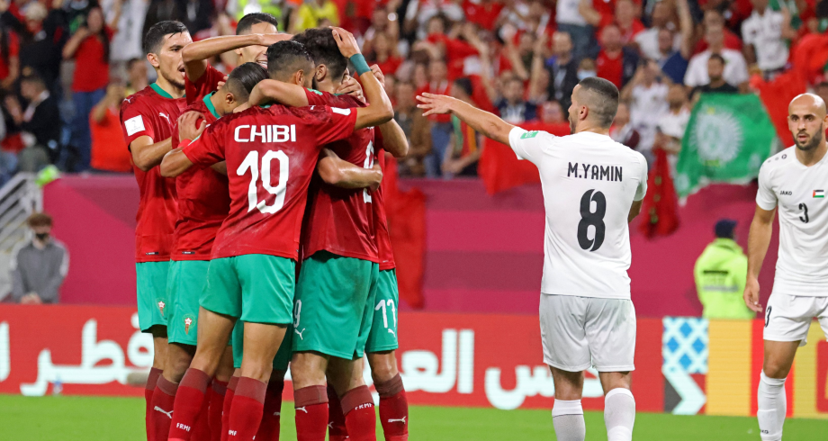 Coupe arabe des nations: large victoire du Maroc face à la Palestine (4-0)