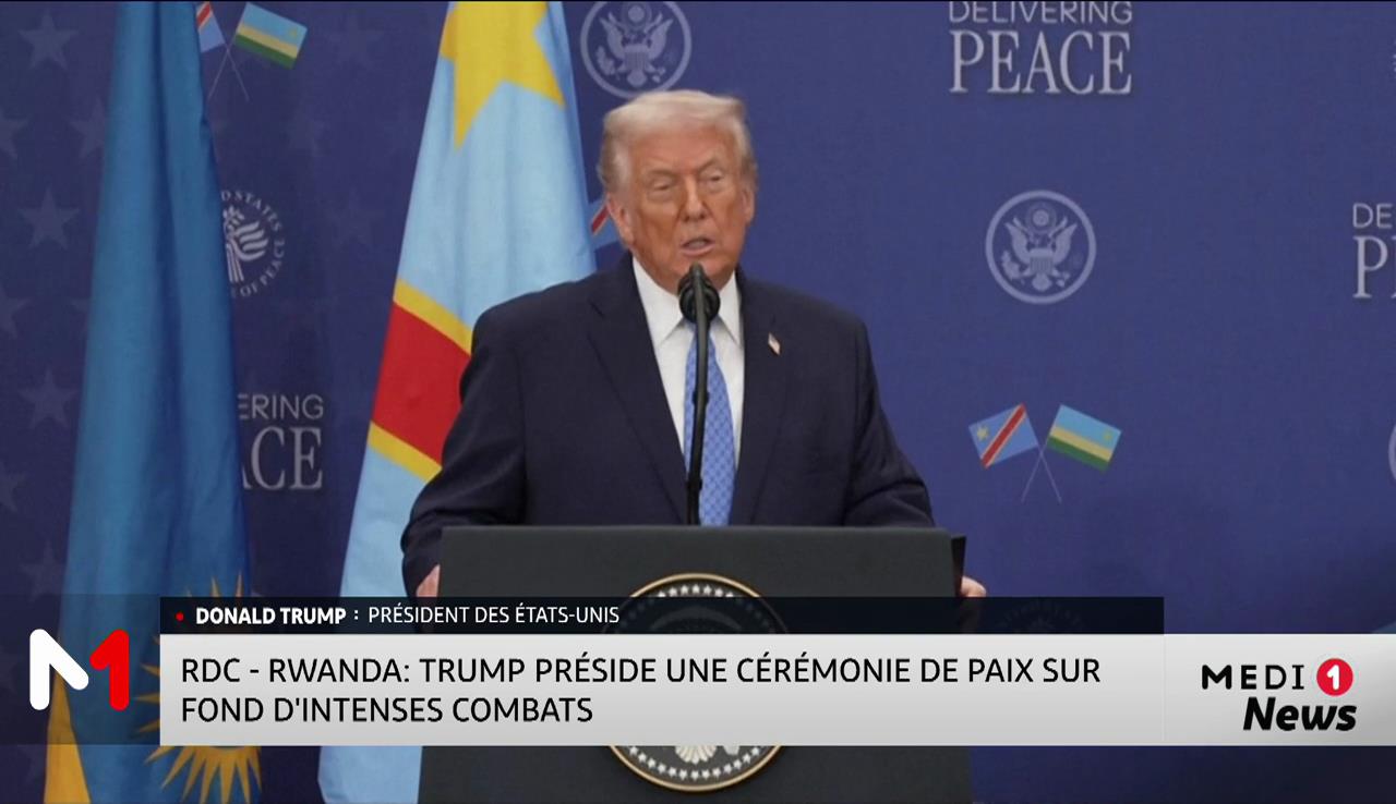 RDC-Rwanda : Trump préside une cérémonie de paix sur fond d'intenses combats