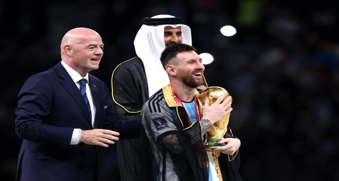 ميسي يحرز أول مونديال في مسيرته