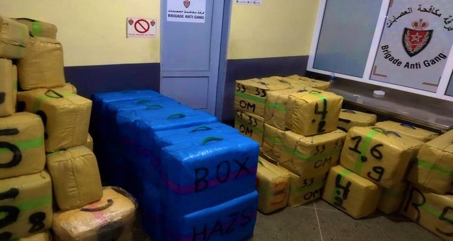 Mise en échec d'une opération de trafic international de drogue à Agadir